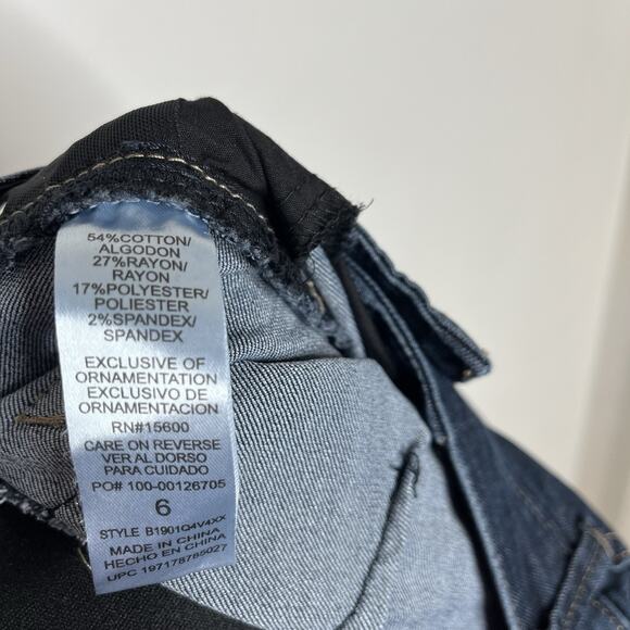 Democracy Ab Technology Skinny Jeans Womens 6 Mid Rise Slimming Dark Wash - Picture 5 of 5